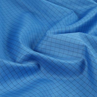 防靜電布料2cm網(wǎng)格工作服無(wú)塵布導(dǎo)電面料